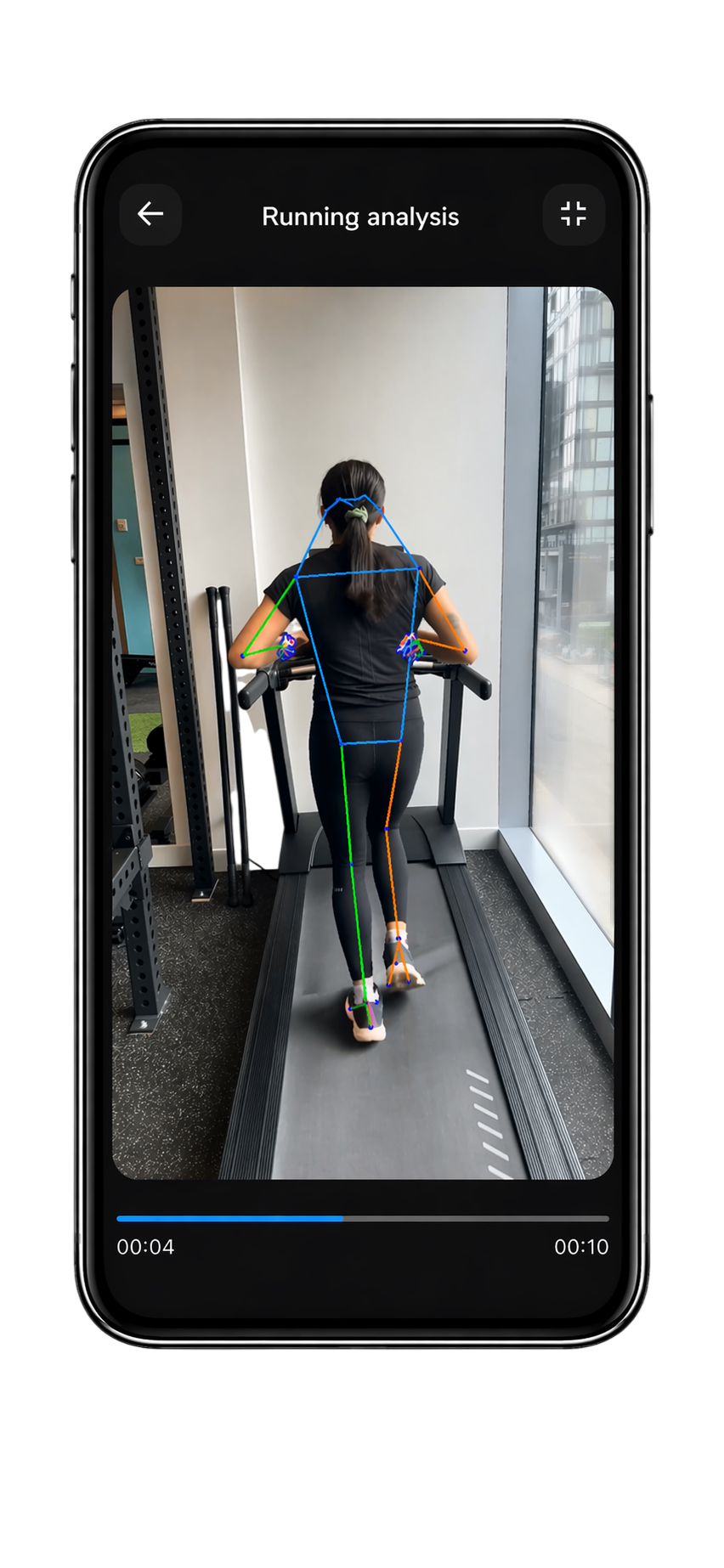 Newton running analysis interface