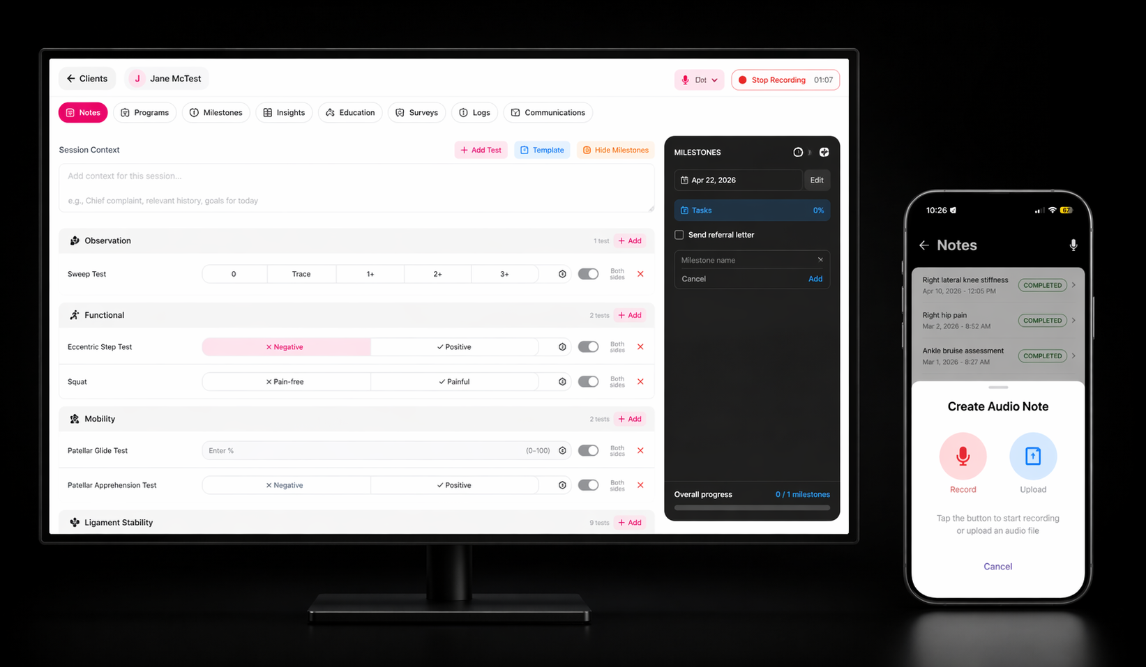 Newton AI scribe workflow
